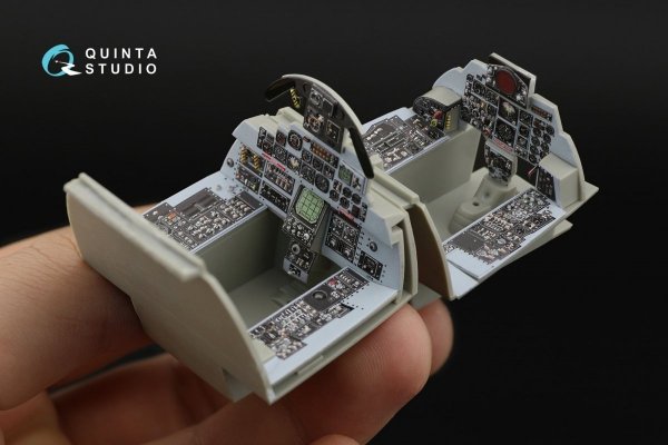 Quinta Studio QD32039 F-4E 3D-Printed &amp; coloured Interior on decal paper (Revell) 1/32