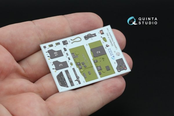 Quinta Studio QD48641 P-38G Lightning 3D-Printed &amp; coloured Interior on decal paper ( Hasegawa ) 1/48