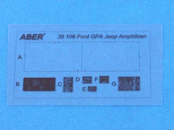Aber 35106 Ford GPA Amphibian Jeep (TAM) (1:35)