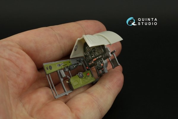 Quinta Studio QD32145 P-51D Mustang 3D-Printed &amp; coloured Interior on decal paper (Zoukei-Mura SWS) 1/32