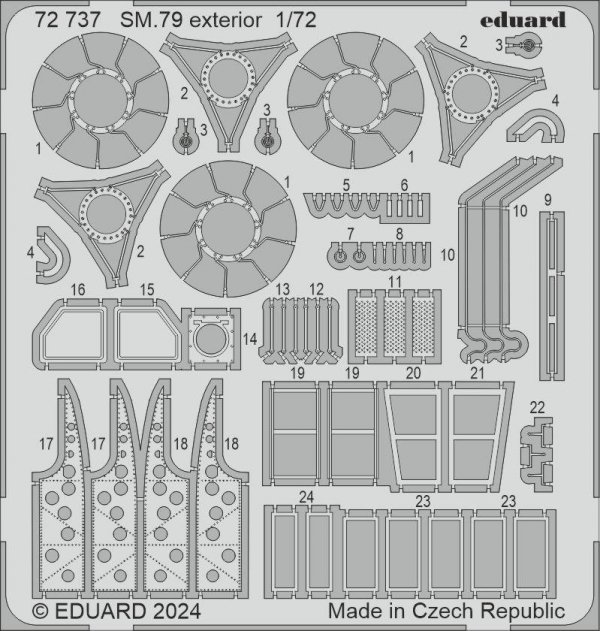 Eduard BIG72181 SM.79 ITALERI 1/72