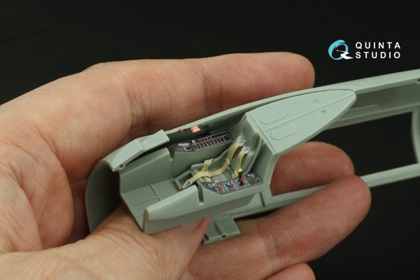 Quinta Studio QD48499 Ta 183 3D-Printed &amp; coloured Interior on decal paper (Academy) 1/48