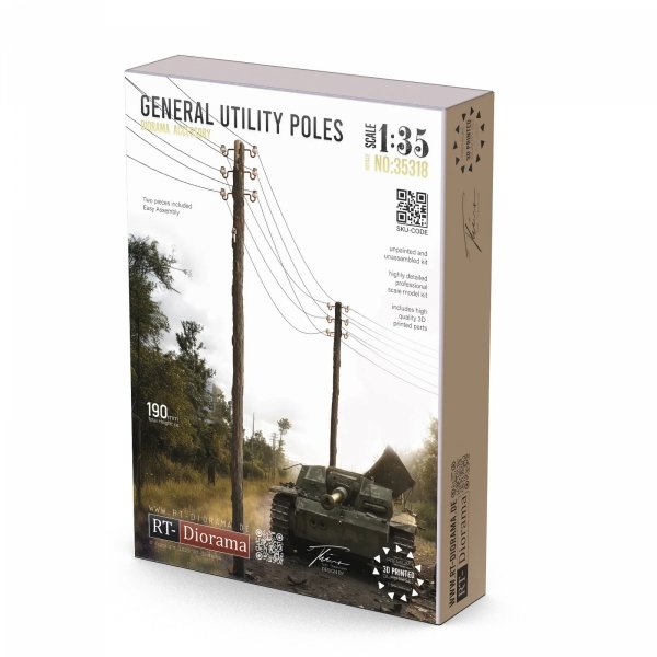 RT-Diorama 35318 General Utility Poles 1/35