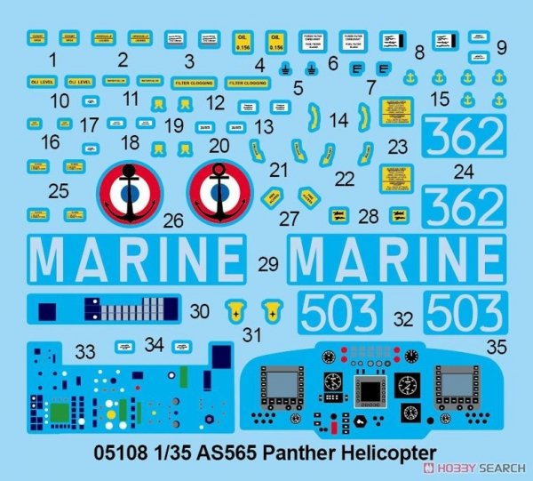 Trumpeter 05108 AS565 Panther Helicopter 1/35