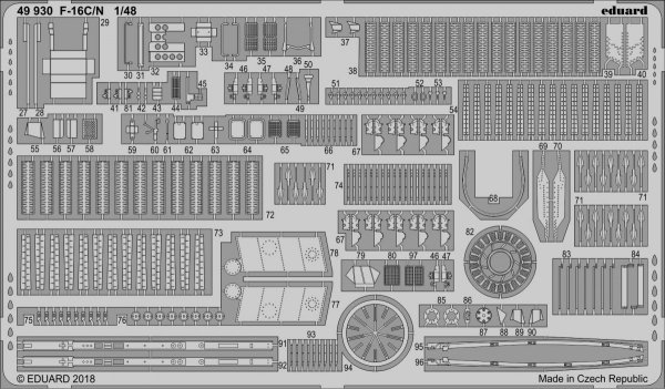 Eduard BIG49208 F-16C/ N 1/48 TAMIYA