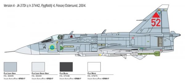 Italeri 2785 SAAB JA 37/AJ 37 VIGGEN (1:48)