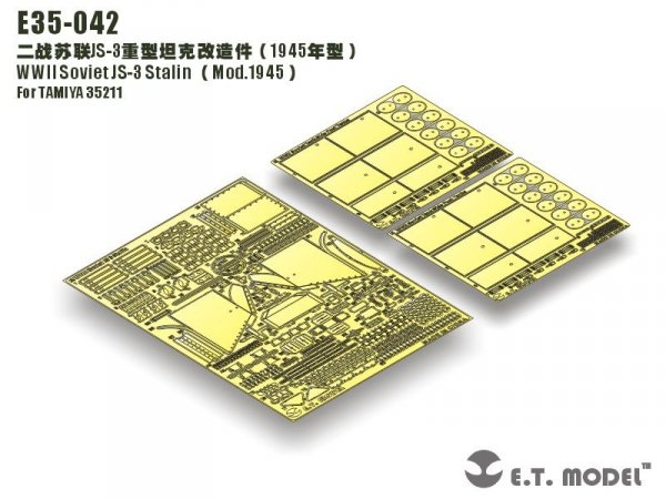 E.T. Model E35-042 WWII Soviet JS-3 Stalin（Mod.1945) (For TAMIYA 35211) (1:35)