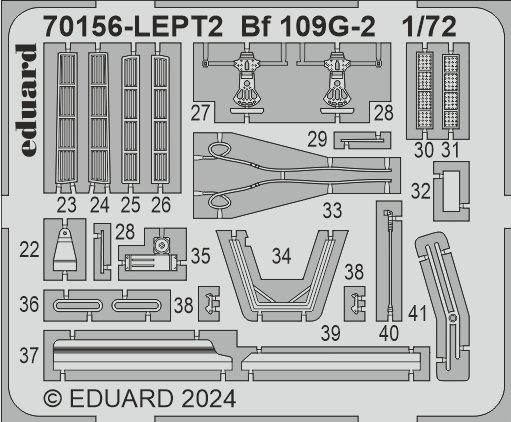 Eduard 70156 Bf 109G-2 - ProfiPACK Edition 1/72