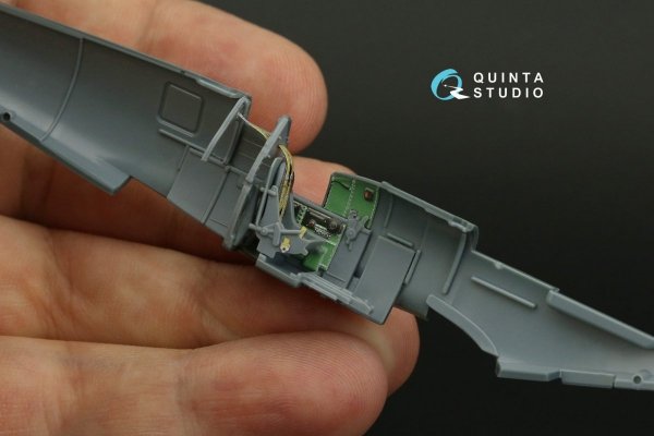 Quinta Studio QD72043 Spitfire Mk.VIII 3D-Printed &amp; coloured Interior on decal paper (Eduard) 1/72