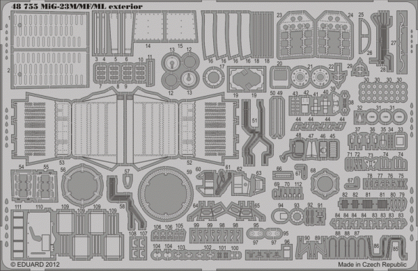 Eduard 48755 MiG-23M/ ML/ MF exterior 1/48 Trumpeter