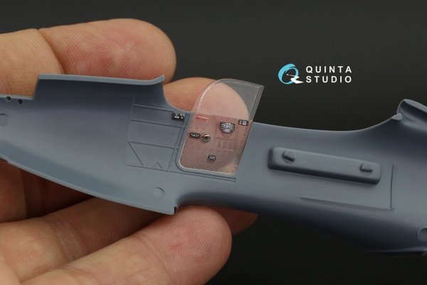 Quinta Studio QD48247 P-39 3D-Printed &amp; coloured Interior on decal paper ( Eduard ) 1/48