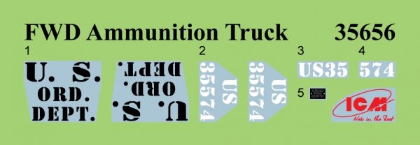 ICM 35656 FWD Type B WWI US Ammunition Truck 1/35