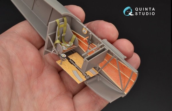 Quinta Studio QD32060 Fokker Dr.1 3D-Printed &amp; coloured Interior on decal paper (for Roden kit) 1/32