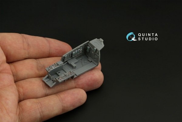Quinta Studio QD72068 F-15C Late/F-15J Late 3D-Printed &amp; coloured Interior on decal paper (GWH) 1/72