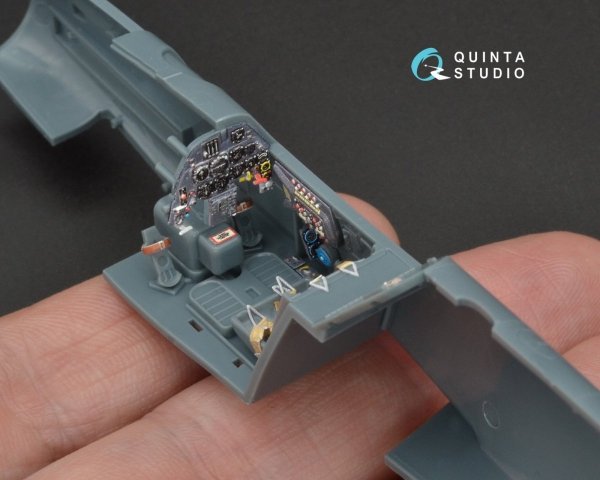 Quinta Studio QD48094 Bf 109G-6 3D-Printed &amp; coloured Interior on decal paper (for Eduard kit) 1/48