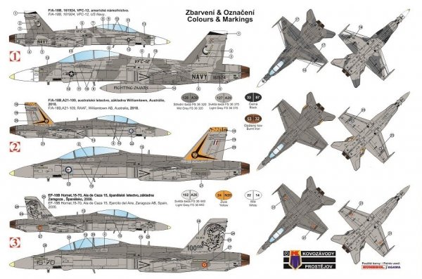 Kovozavody Prostejov KPM0164 F-18B Hornet 1/72
