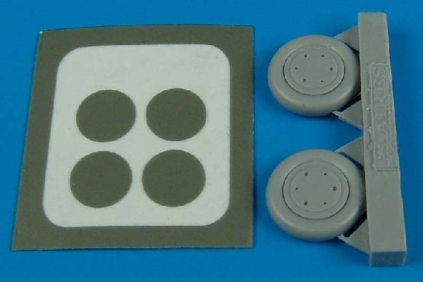 Aires 7244 F-8 Crusader wheels &amp; paint masks 1/72