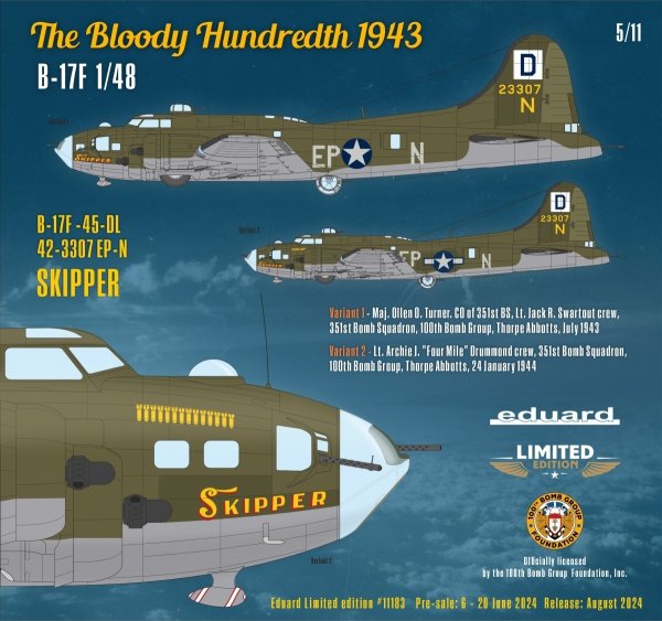 Eduard 11183 The BLOODY HUNDREDTH 1943 1/48