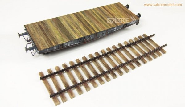Sabre 35A02 German Railway Schwerer Plattformwagen Type SSys 1/35