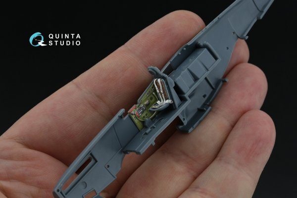 Quinta Studio QD72181 P-51D Mustang Early 3D-Printed &amp; coloured Interior on decal paper (Eduard) 1/72