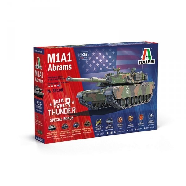 Italeri 35108 M1A1 Abrams - WAR THUNDER 1/35