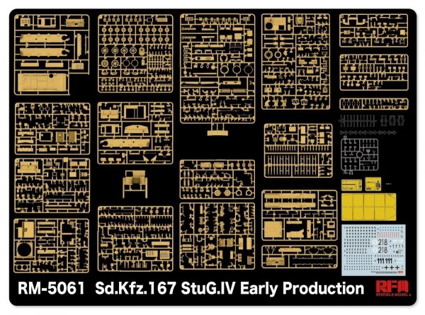 Rye Field Model 5061 Sd.Kfz.167 StuG.IV Early Production w/full interior &amp; workable track links 1/35