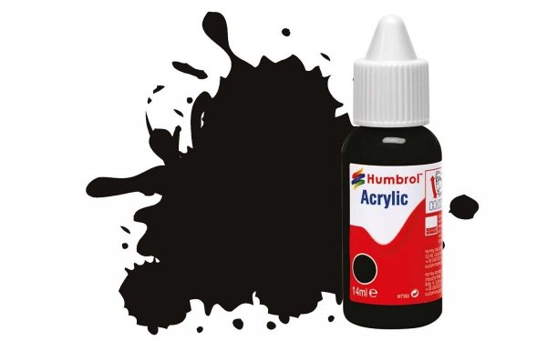 Humbrol DB0085 No 85 Black - Satin -14ml.