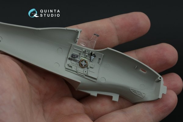 Quinta Studio QD48466 Macchi MC.200 Saetta (Early) 3D-Printed coloured Interior on decal paper (Italeri) 1/48