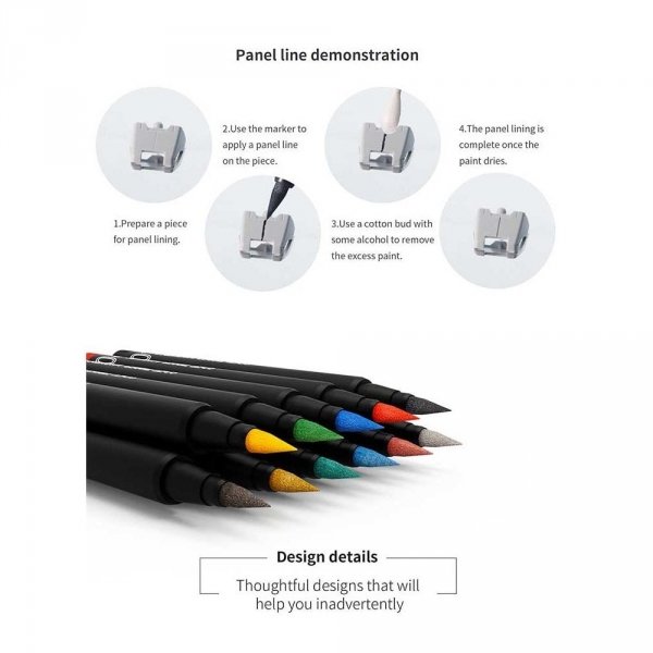 DSPIAE MK-08 Mecha Grey Soft Tipped Marker Pen