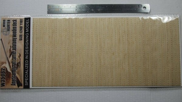 Wood Hunter W35062 merican aircraft carrier autotomy wooden deck 1/350