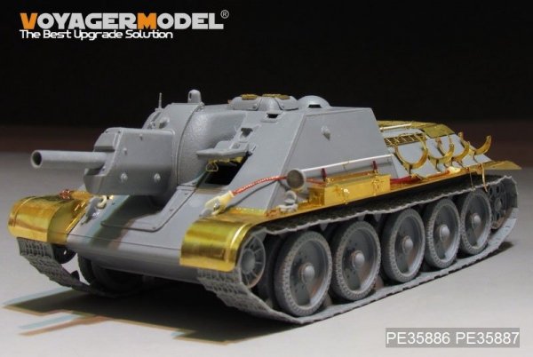 Voyager Model PE35886 WWII Russia SU-122 Basic For MINIART 1/35