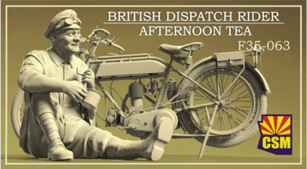 Copper State Models F35-063 British Dispatch Rider Afternoon tea (motorcycle not included) 1/35