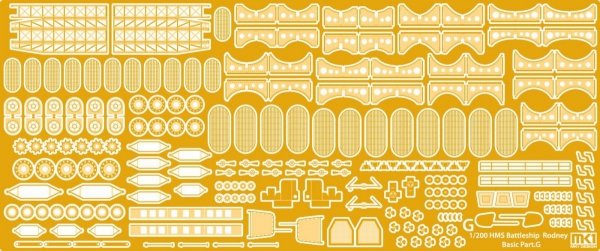MK1 Design MD-20013 HMS Rodney DX Pack 1/200
