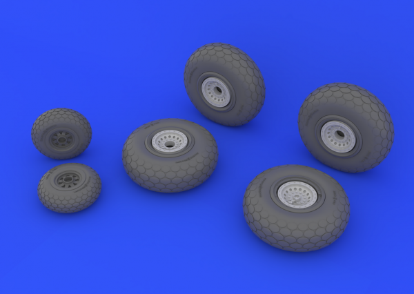 Eduard 648132 B-29 wheels 1/48 (REVELL)