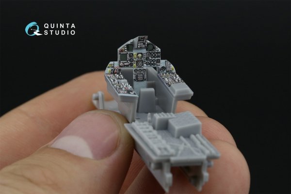 Quinta Studio QD72187 F-15C Late/J Late 3D-Printed &amp; coloured Interior on decal paper (Fine Molds) 1/72