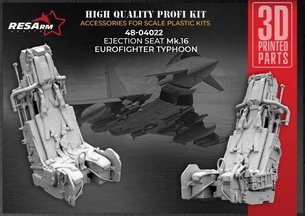 RESArm 48-04022 Eurofighter Typhoon Ejection seat (3D resin printing) 1/48