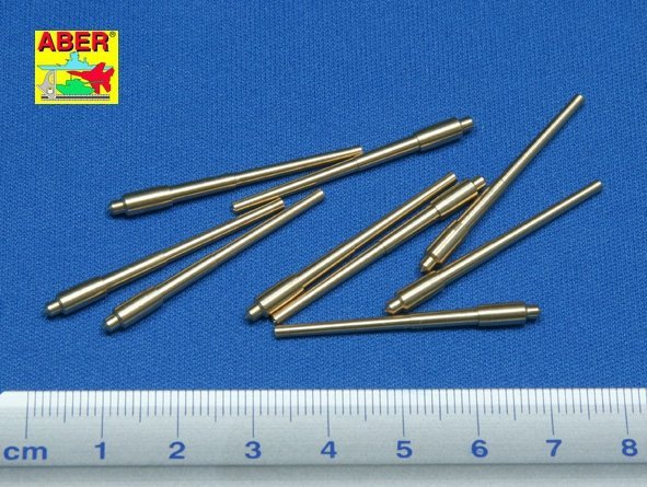 Aber 350L-06 Set of 9pcs 406mm short barrels for US ships for turrets without antiblast covers: North Carolina, Washington (1:350)