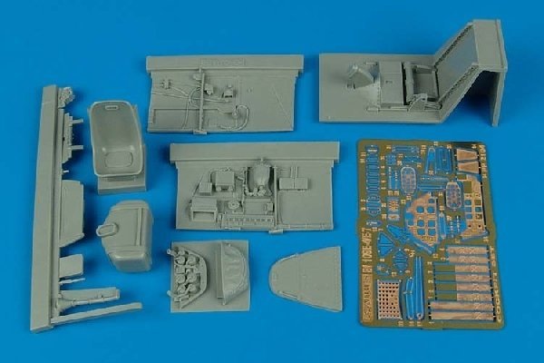 Aires 2104 Bf 109E-4/E-7 cockpit set 1/32 EDUARD