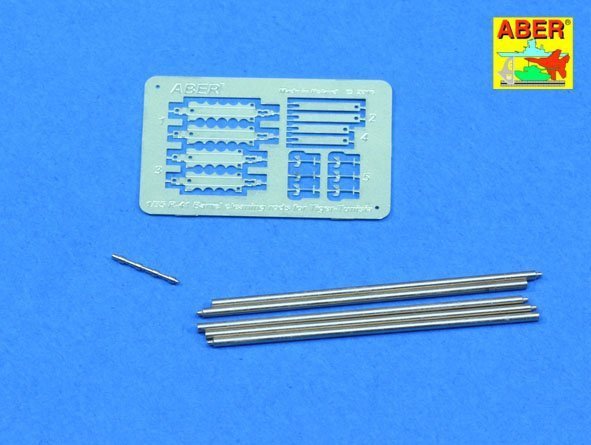 Aber R-41 Barrel cleaning rods with brackets for Tiger I Tunisia (1:35)