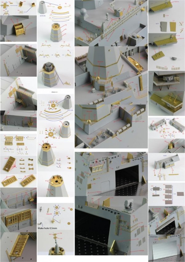 Pontos 35016F1 USS San Antonio Class LPD Detail Up Set (1:350)