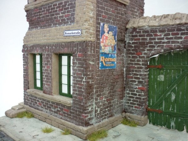 RT-Diorama 35202 Diorama-Base:Brick House Ruin 1/35