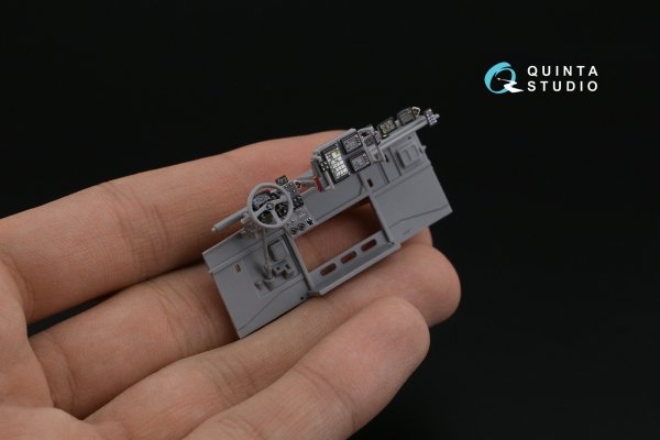 Quinta Studio QDS-43001 KAMAZ-43509 3D-Printed coloured Interior on decal paper (Zvezda) (Small version) 1/43