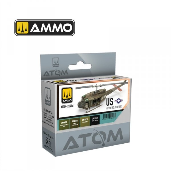 AMMO by Mig Jimenez 20906 ATOM US Army Helicopters Set 4x20ml