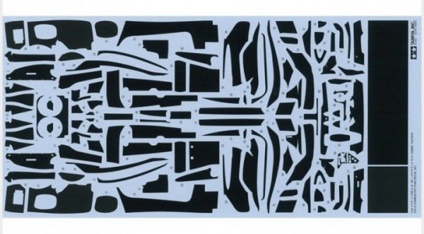 Tamiya 12669 FXX K Carbon Decals