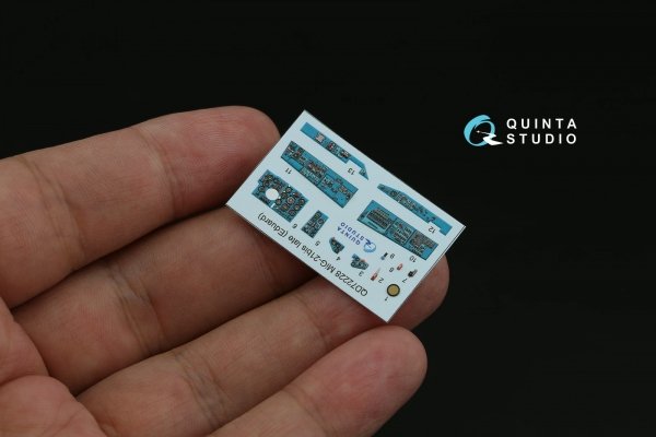 Quinta Studio QD72228 MiG-21bis late 3D-Printed &amp; coloured Interior on decal paper ( Eduard ) 1/72
