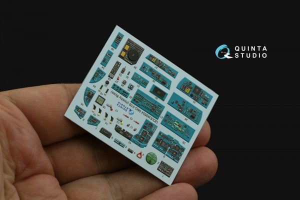 Quinta Studio QDS-48504 MiG-31B 3D-Printed &amp; coloured Interior on decal paper (Hobby Boss) (Small version) 1/48