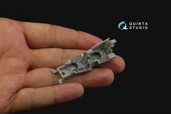 Quinta Studio QD72082 F-4J Early 3D-Printed &amp; coloured Interior on decal paper (Fine Molds) 1/72