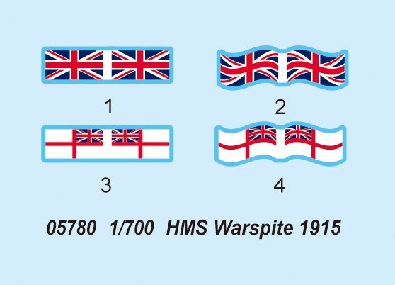Trumpeter 05780 HMS Warspite (1915) 1:700