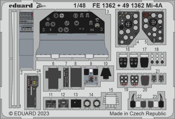 Eduard FE1362 Mi-4A TRUMPETER 1/48