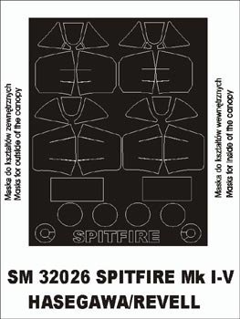 Montex SM32026 Spitfire Mk I-V REVELL/HASEGAWA